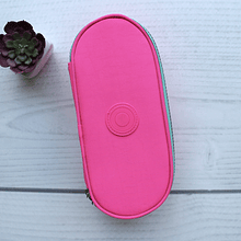 Estuche Duobox, Fucsia Flúor/ Verde agua