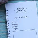 Cuaderno de Punto, Tamaño A5 Cookie Alpaca Marina