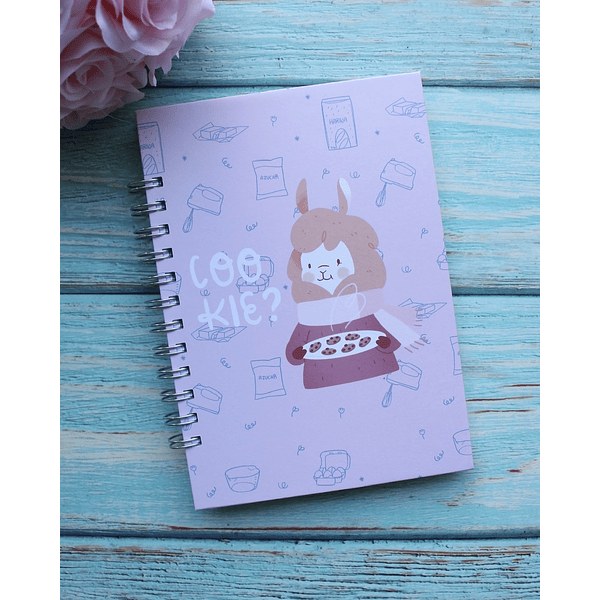 Cuaderno de Punto, Tamaño A5 Cookie Alpaca Marina