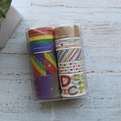Set washi tape, diseños con Foil