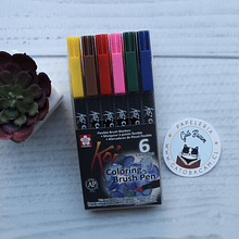 Set 6 Koi Brush Pen - Colores Basicos