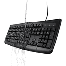 Teclado For Life Lavable Alámbrico Negro Kensington