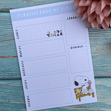 Planificador semanal Snoopy by Mil Trazos