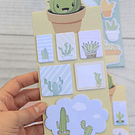 Notas adhesivas diseño Cactus