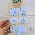 Notas adhesivas diseño Cactus