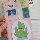 Notas adhesivas diseño Cactus 