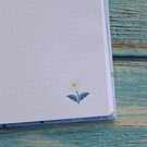 Cuaderno de puntos diseño Flores by Cami morgado Cod 005