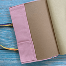 Cuaderno tipo Bolso, Hojas lisas Color Papel kraft