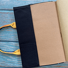 Cuaderno tipo Bolso, Hojas lisas Color Papel kraft