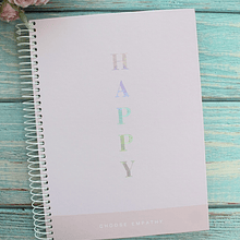 Cuaderno Diseños Happy, Cuatro Materias 160 hojas
