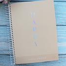 Cuaderno Diseños Happy, Cuatro Materias 160 hojas