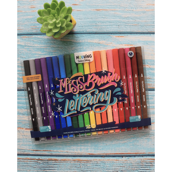 Miss Brush Lettering, 20 colores