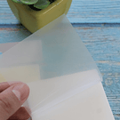 Notas adhesivas transparentes dos tamaños