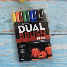 Set dual brush pen Colores Primarios