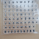Set sellos de silicona diseño Alfabeto