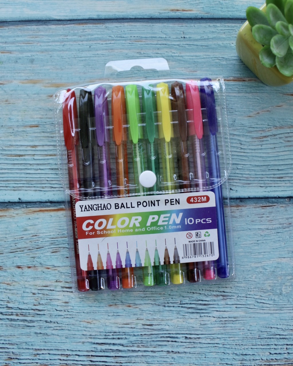 Set bolígrafos 10 colores, pasta
