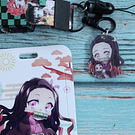 Portacredencial + Lanyard diseño Nezuko