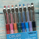 Set 8 Bolígrafos tinta gel colores, punta fina