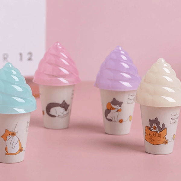 Sacapuntas diseño gatito en un Helado