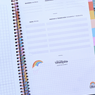 Cuaderno diseño Top Rainbow, 3 materias 120 hojas