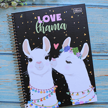 Cuaderno Top 3 materias diseño Llama 120 hojas