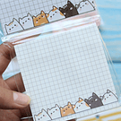 Notas adhesivas diseño gatito 