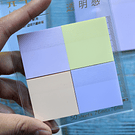 Notas adhesivas transparentes colores pasteles 
