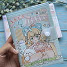 Libreta Ilustrada + bolígrafo diseño kawaii