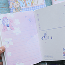 Libreta Ilustrada + bolígrafo diseño kawaii