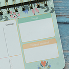 Planner semanal horizontal sin fecha