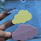 Notas adhesivas transparentes diseño Nube