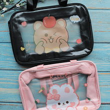 Bolso modelo kawaii semitransparente 