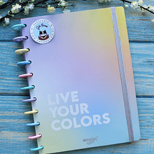 Cuaderno con Discos Mooving Loop Live Your Colors