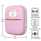 Mini Impresora térmica portatil diseño gato