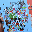 Cuaderno tamaño carta diseño Mickey 150 hojas