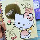 Cuaderno media carta diseño Hello Kitty 150 hojas