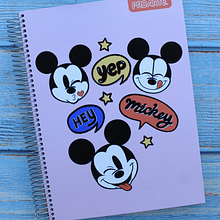 Cuaderno tres materias diseño Mickey, 150 hojas