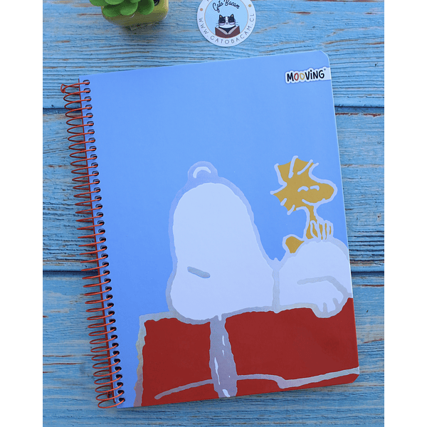 Cuaderno tres materias Snoopy Mooving