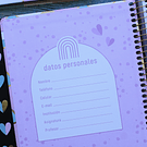 Cuaderno 1/2 oficio diseño Chic