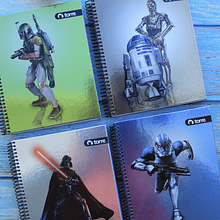 Cuadernos 1/2 carta diseño Star wars