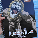 Cuaderno universitario 100 hojas diseño Attack on Titan