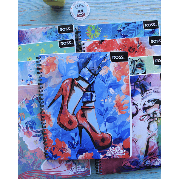 Pack 10 cuadernos 100 hojas diseño Mujer