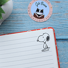 Libreta Snoopy tamaño A5, Mooving Notes.-