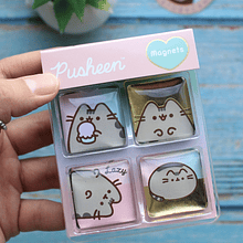 Pusheen Magnets Set 4 Imanes de Vidrio