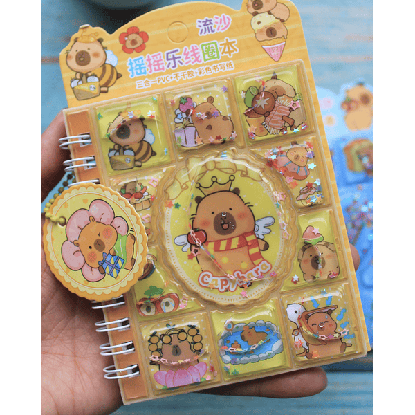 Libretas con stickers Capybara