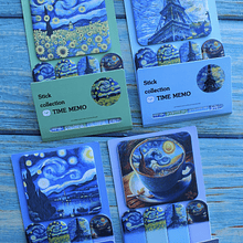 Notas adhesivas diseño Van Gogh