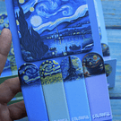 Notas adhesivas diseño Van Gogh