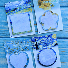Notas adhesivas diseño Van Gogh