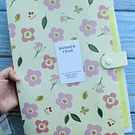 Carpeta tipo acordeon tamaño A4 Floral