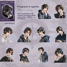 Set de Stickers Chico estilo Anime